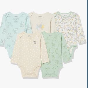Bundle of 5 Disney Character Long Sleeve Onesies Sz 24 months EUC